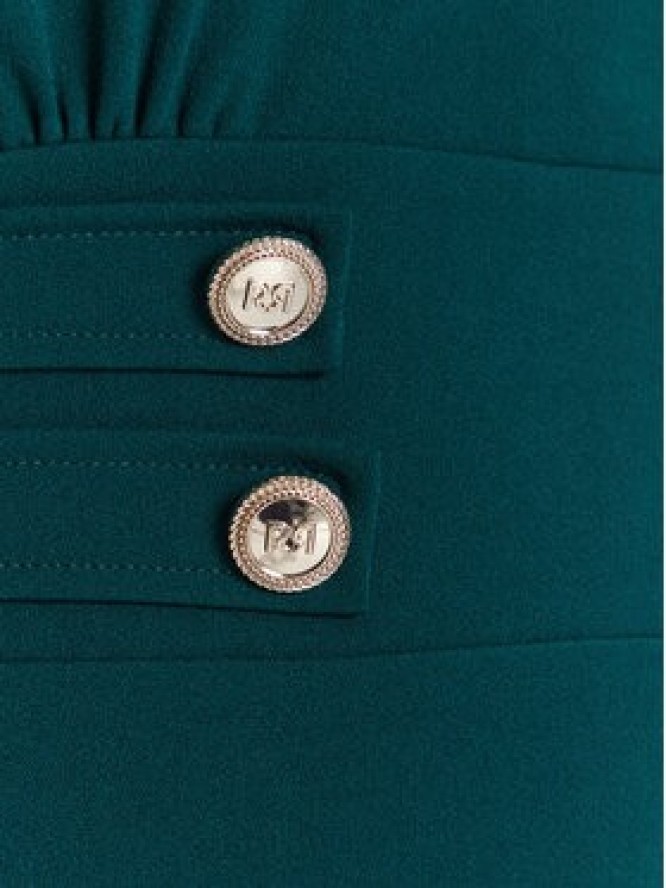 Rinascimento Sukienka koktajlowa CFC0126151003 Zielony Slim Fit