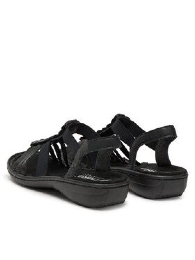 Rieker Sandały 60809-00 Czarny