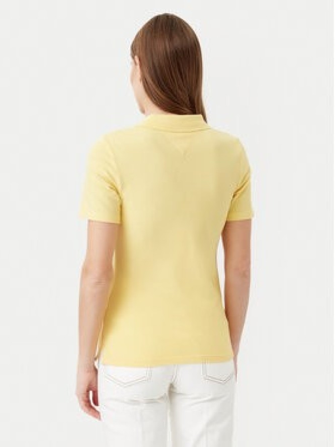 Tommy Hilfiger Polo 1985 WW0WW43225 Żółty Slim Fit