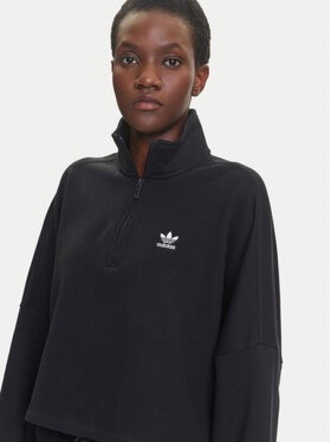 adidas Bluza Essentials French Terry IW5726 Czarny Oversize