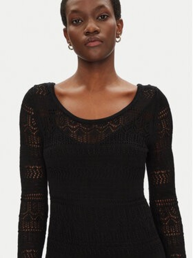 Morgan Sukienka dzianinowa 251-RMPIMA M Czarny Slim Fit