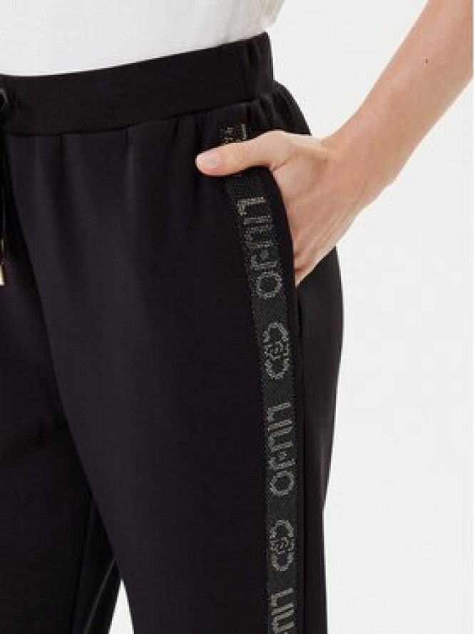 Liu Jo Spodnie dresowe TF5093 J4616 Czarny Regular Fit