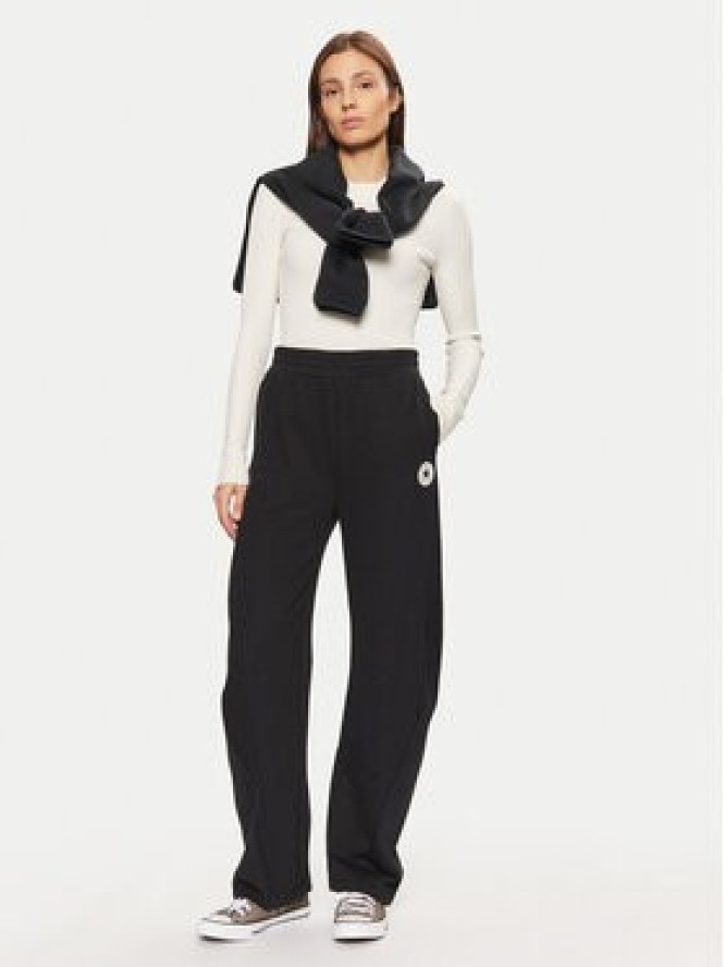 Converse Spodnie dresowe Retro Banana 10027565-A01 Czarny Loose Fit