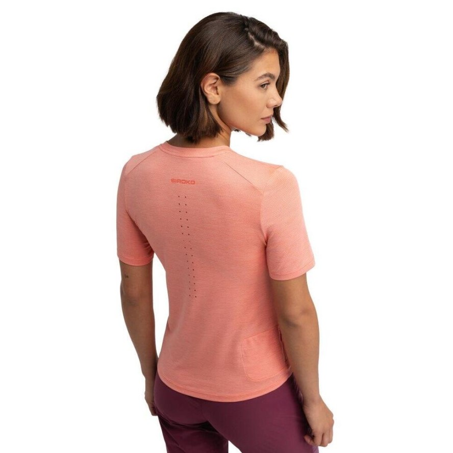 Damska koszulka trekkingowa z krótkim rękawem Siroko Clarity Pink