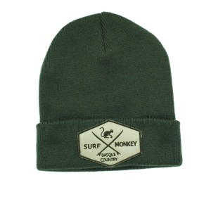 Czapka beanie – haftowane logo / organiczna / rozmiar uniwersalny (zielona)