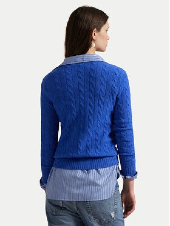 Polo Ralph Lauren Sweter 211971866006 Niebieski Slim Fit