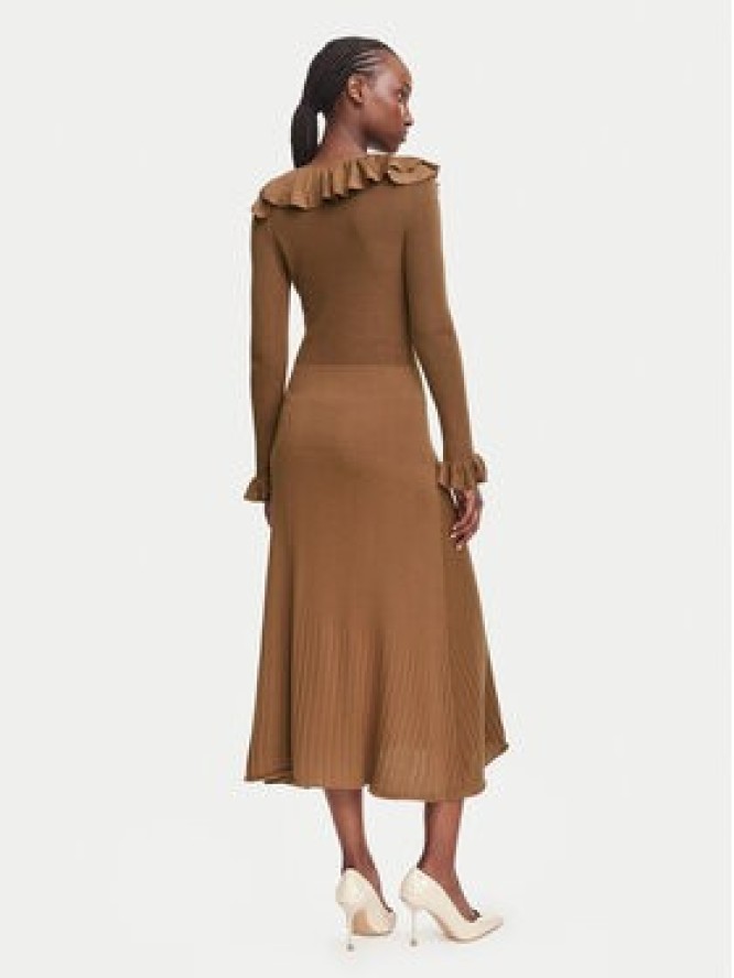 Marella Sukienka dzianinowa Slatino 2623326034 Brązowy Regular Fit