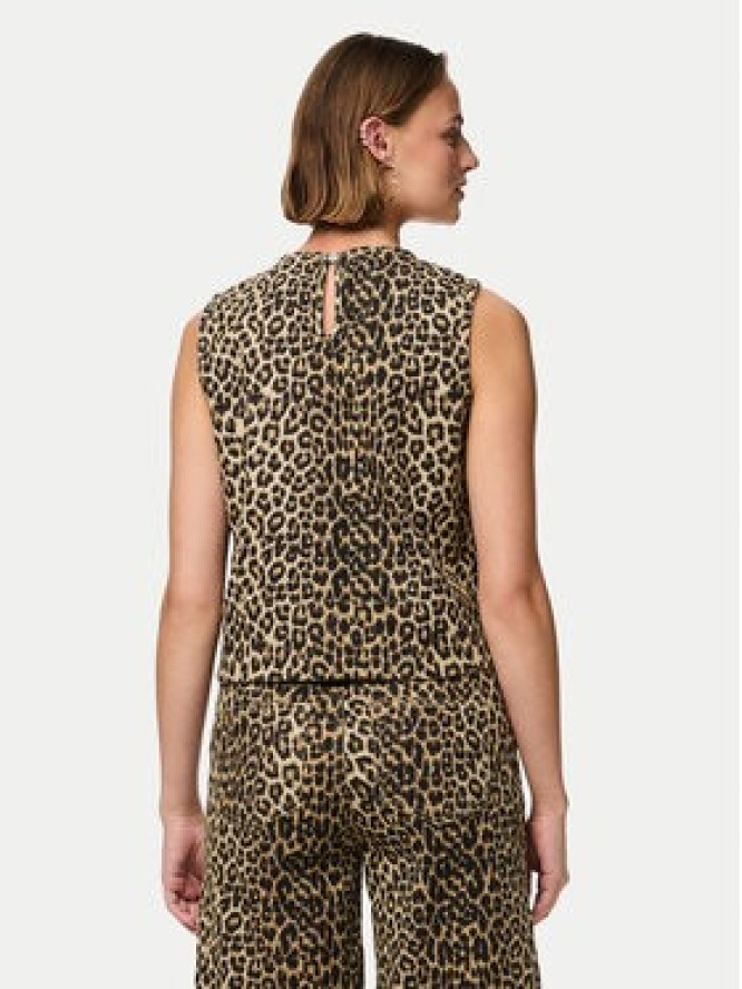 Pieces Bluzka Salume 17158200 Brązowy Relaxed Fit