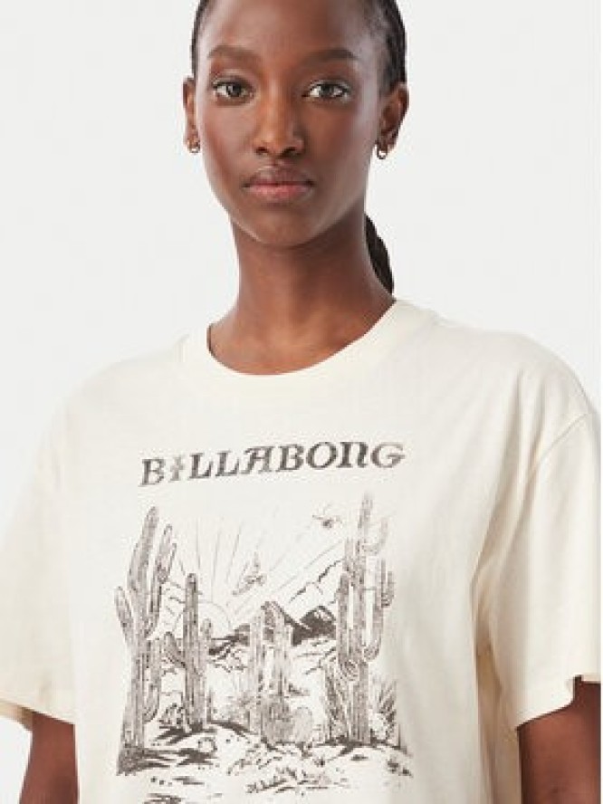 Billabong T-Shirt EBJZT00646 Kremowy Regular Fit