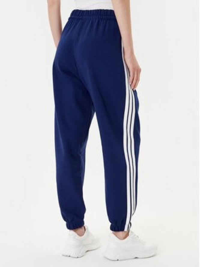 adidas Spodnie dresowe Essentials 3-Stripes Fleece JX7696 Niebieski Loose Fit