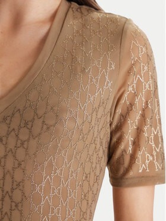 Marciano Guess T-Shirt 5RGP22 6311A Beżowy Regular Fit