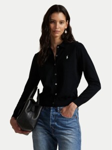 Polo Ralph Lauren Kardigan 211972110001 Czarny Slim Fit
