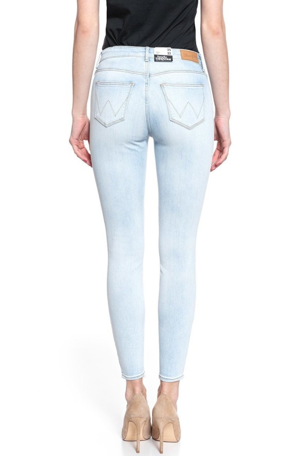 WRANGLER SKINNY CROP CRYSTAL BLUES W28MGU28B 112128456
