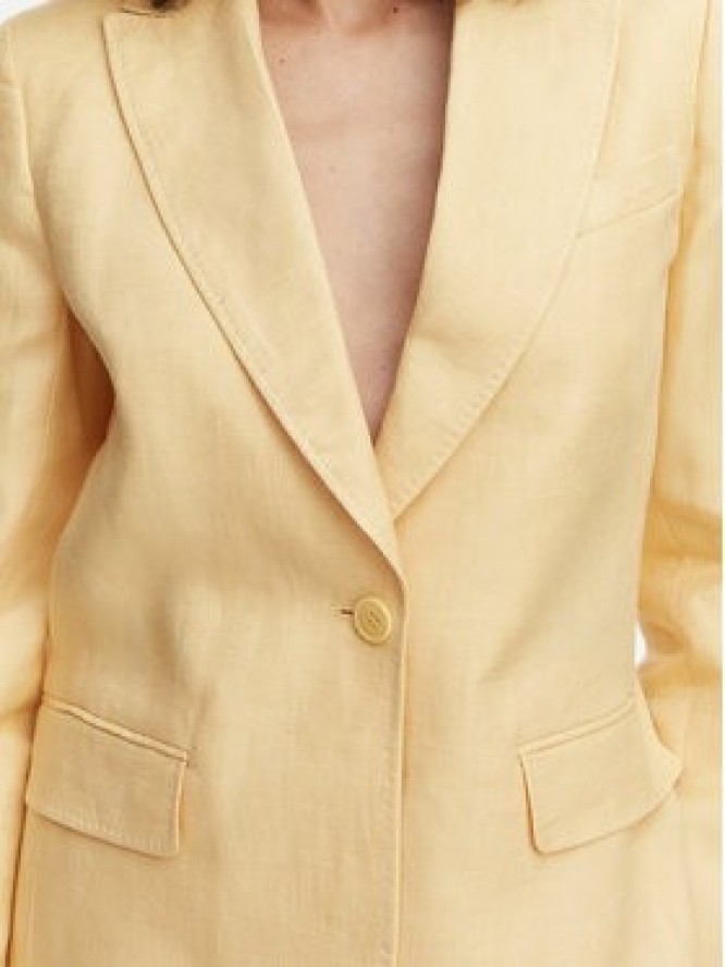 Weekend Max Mara Marynarka Nalut 2615041072 Żółty Regular Fit