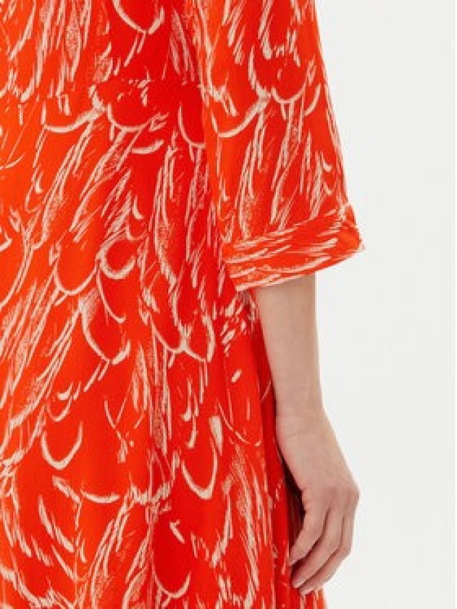 YAS Sukienka koszulowa Savanna 26022663 Pomarańczowy Loose Fit