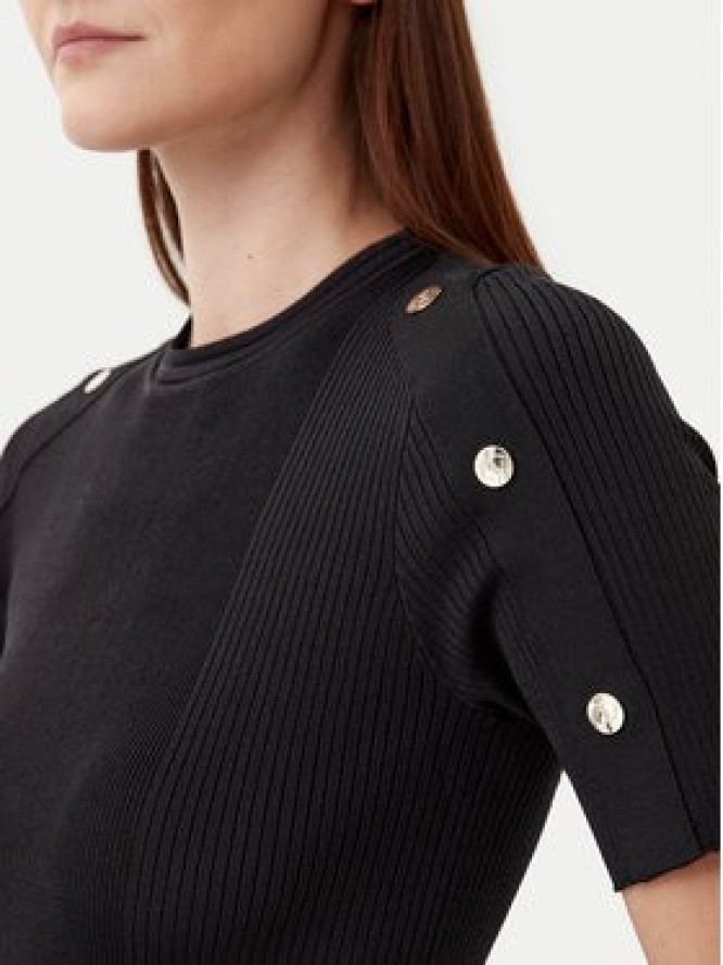 Motivi Sweter M5876000937N Czarny Slim Fit