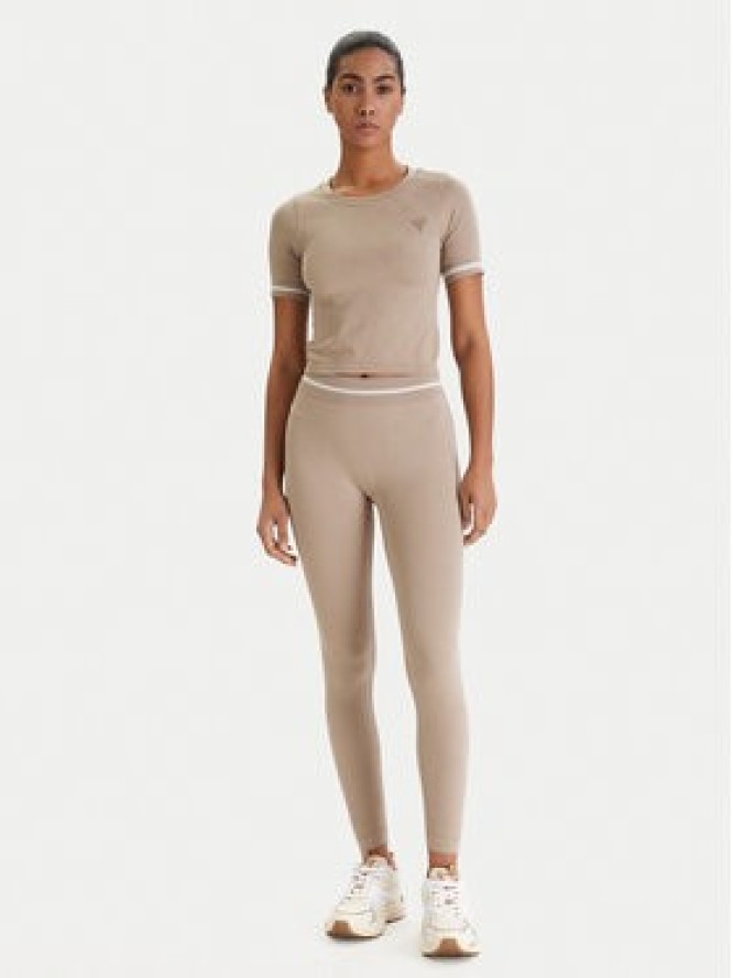 Guess Legginsy V6RB05 Z4692 Beżowy Slim Fit