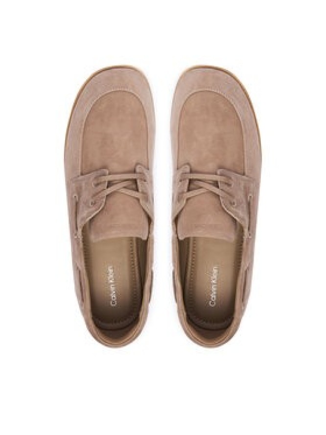 Calvin Klein Półbuty Ess Boatshoe Suede HW0HW03290 Szary