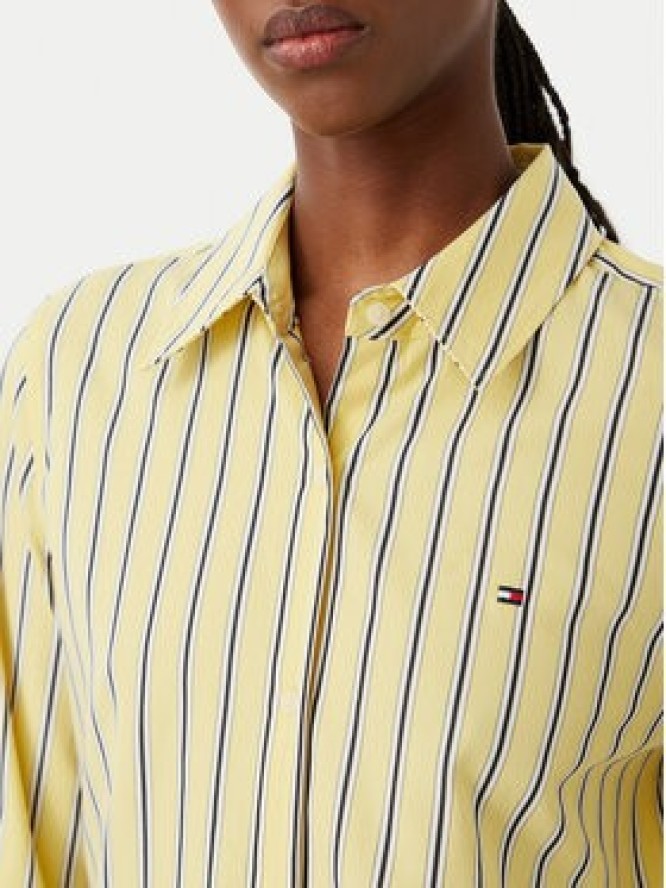 Tommy Hilfiger Koszula Summer WW0WW51155 Żółty Regular Fit