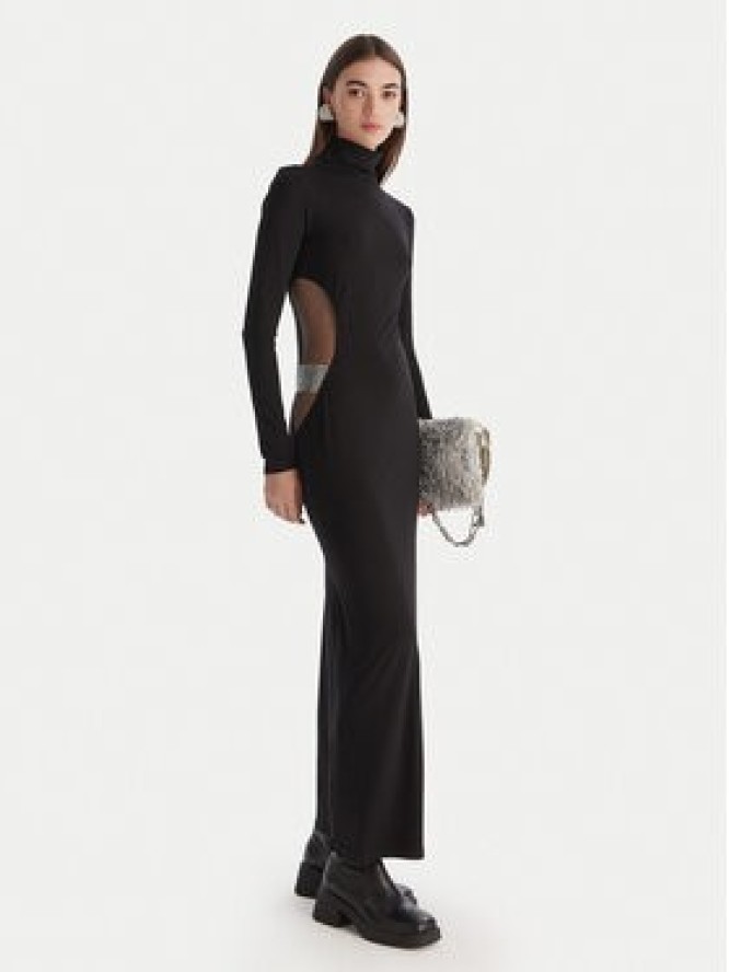 Patrizia Pepe Sukienka wieczorowa 2A2968 J338 Czarny Regular Fit