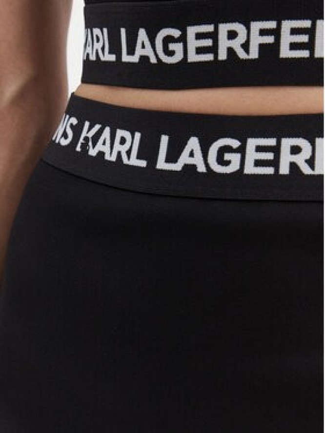 Karl Lagerfeld Jeans Spódnica mini B1W12022 Czarny Regular Fit