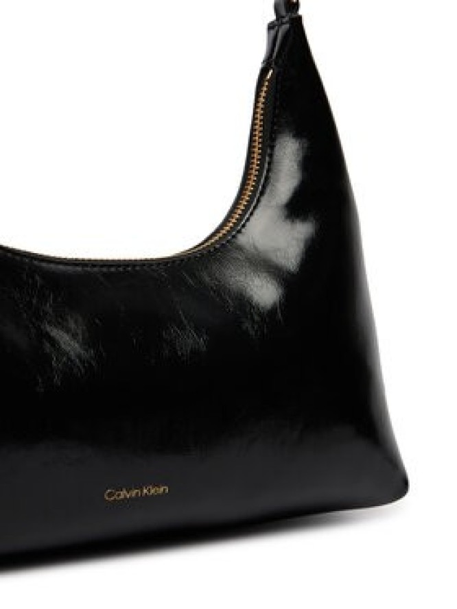 Calvin Klein Torebka Foil Logo Glossy LV04F3737G Czarny