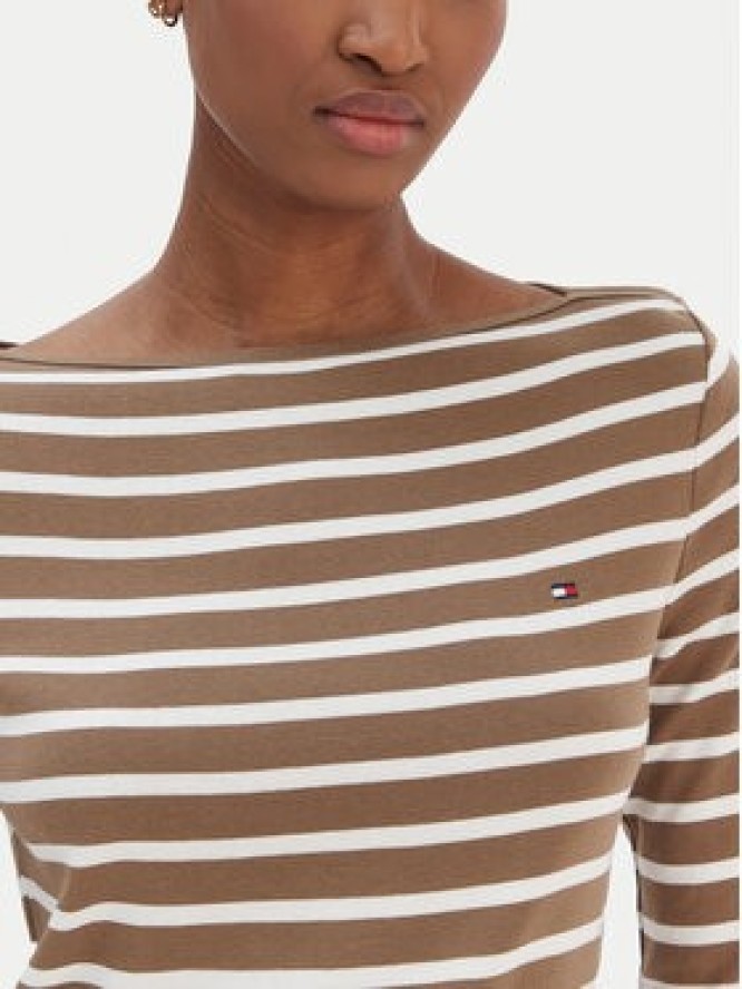 Tommy Hilfiger Bluzka New Cody WW0WW40589 Beżowy Slim Fit