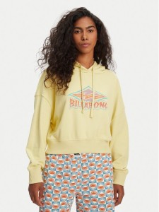 Billabong Bluza All Time EBJFT00146 Żółty Boxy Fit