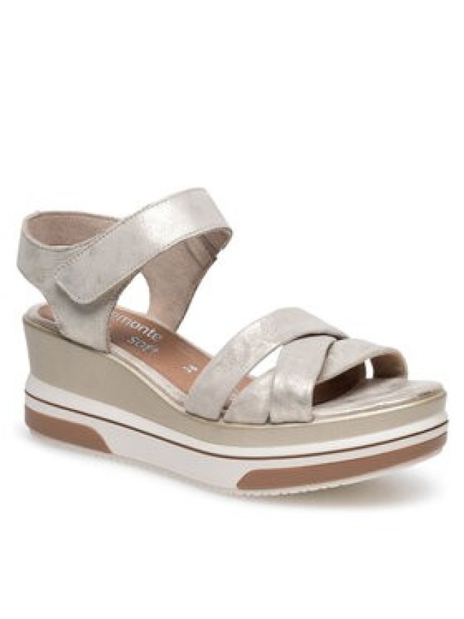 Remonte Sandały D1P51-90 Złoty