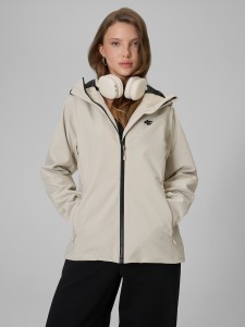 4F Kurtka przejściowa membrana 5000 damska - beżowa XL