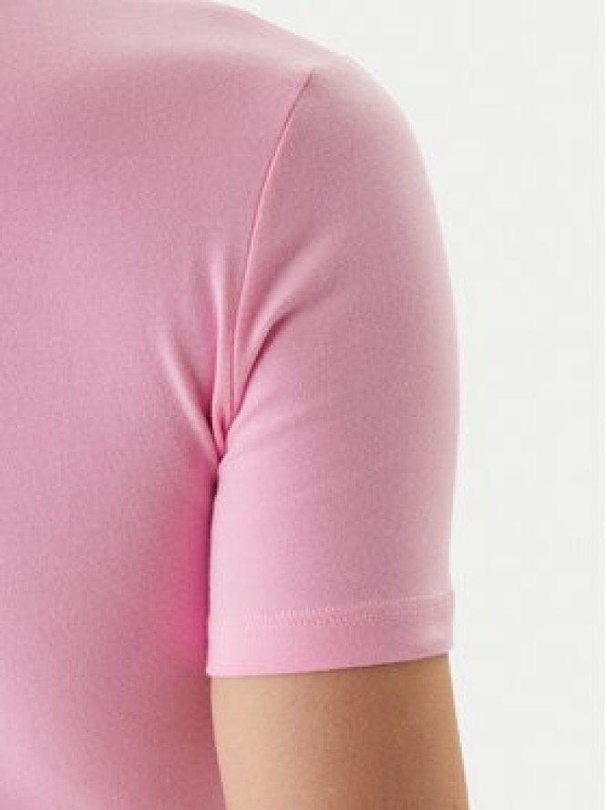 Just Cavalli T-Shirt 80PAHE22 CJ112 Różowy Slim Fit