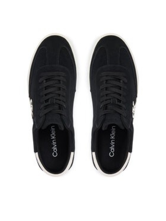 Calvin Klein Sneakersy Low Pro Cups Wt Suede Mg HW0HW03144 Czarny