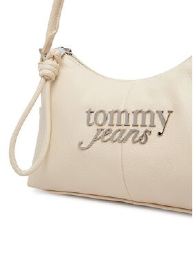 Tommy Jeans Torebka Metal Logo Shoulder Bag AW0AW18468 Biały