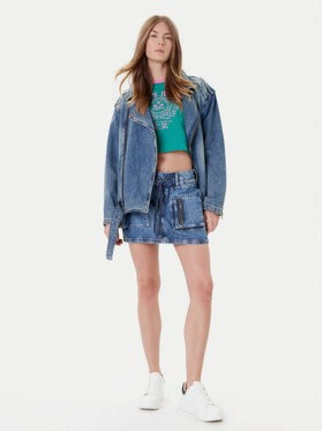 Guess Spódnica jeansowa W5YD0L D5R01 Niebieski Regular Fit