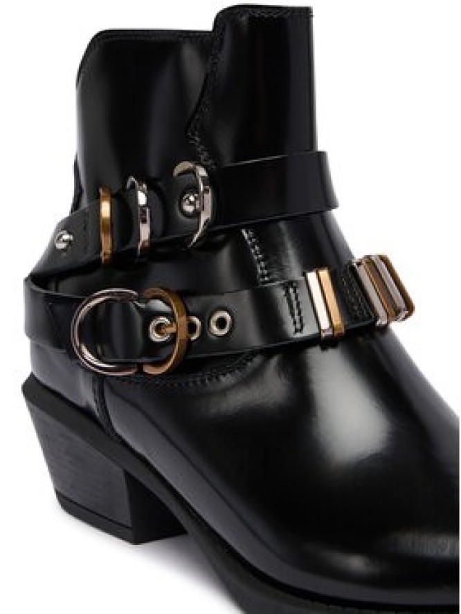 PINKO Botki Ankle Boot Box Calf SD0343 P114 Z99 Czarny