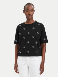 Guess T-Shirt V6GI18 K2985 Czarny Regular Fit