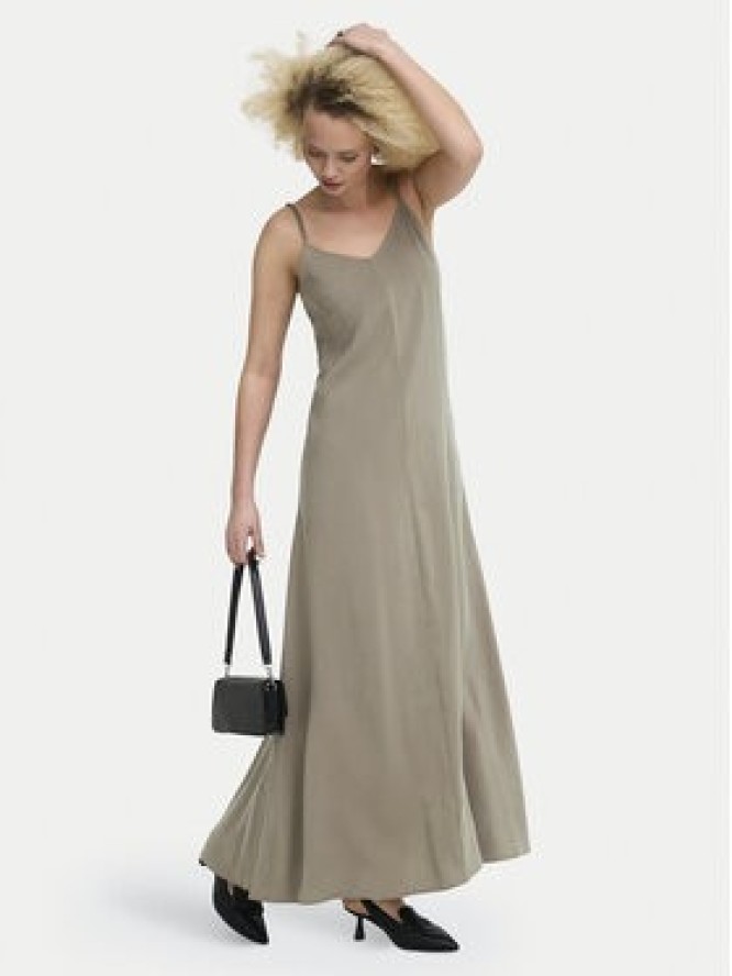 ONLY Sukienka letnia Madeli 15371094 Beżowy ciemny Regular Fit