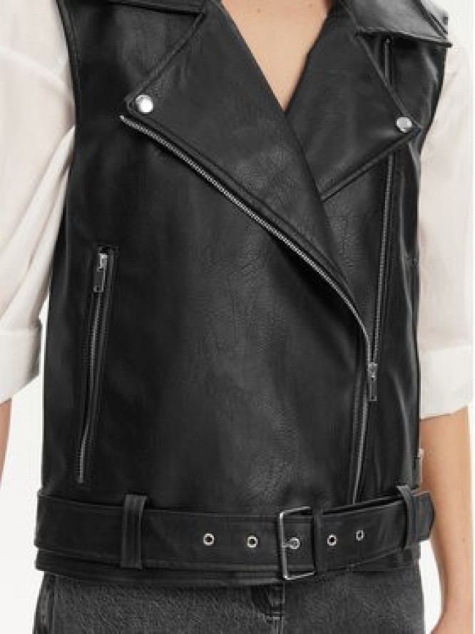 Noisy May Bezrękawnik Lina 27033196 Czarny Regular Fit