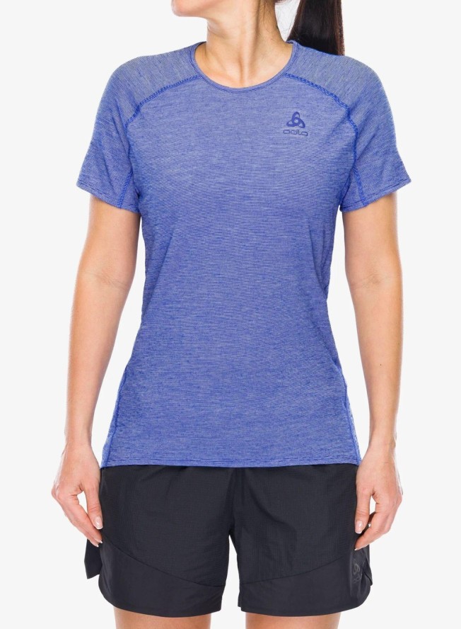 Koszulka do biegania damska Odlo X-Alp PW 115 T-Shirt Crew Neck S/S