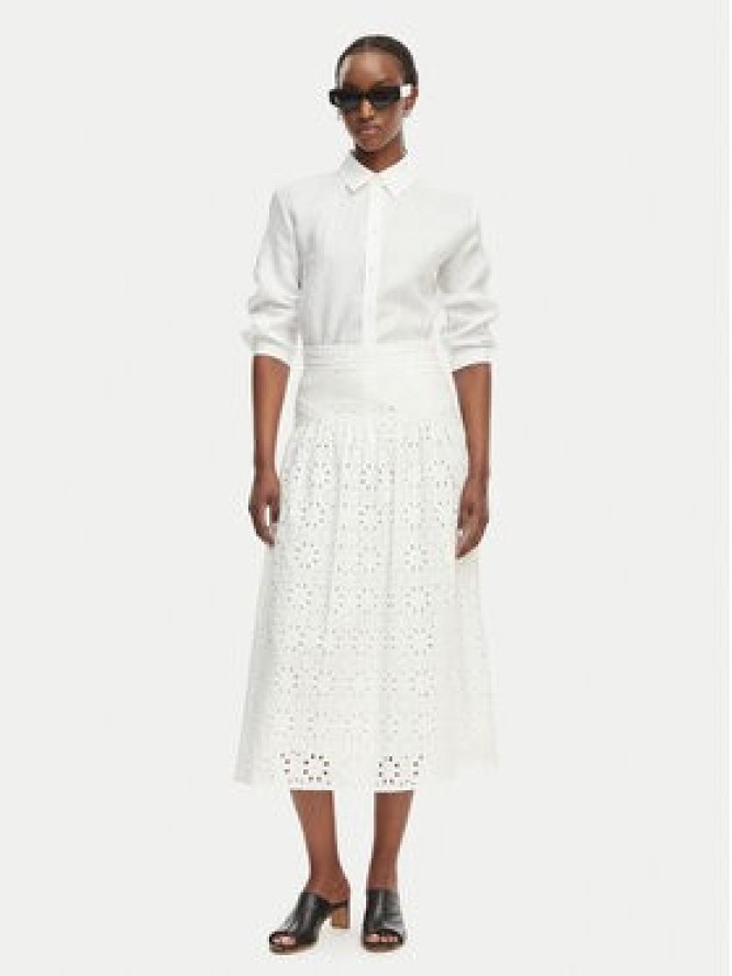 Marella Spódnica maxi Ballo 2615101042 Biały Regular Fit