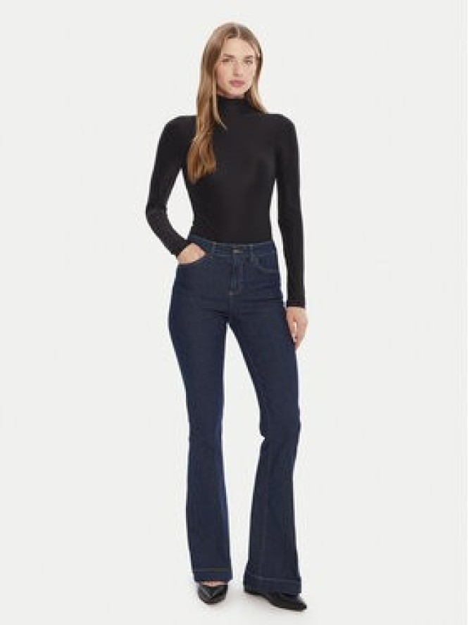 Rinascimento Jeansy CFC0125300003 Granatowy Flare Fit
