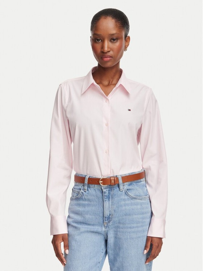 Tommy Hilfiger Koszula Summer WW0WW51155 Różowy jasny Regular Fit