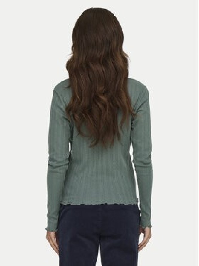 ONLY Bluzka Carlotta 15291987 Zielony Regular Fit