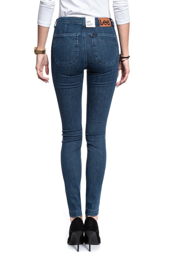 SPODNIE DAMSKIE LEE UTILITY SCARLETT HIGH DARK FOAM L31WMHGT 112107318