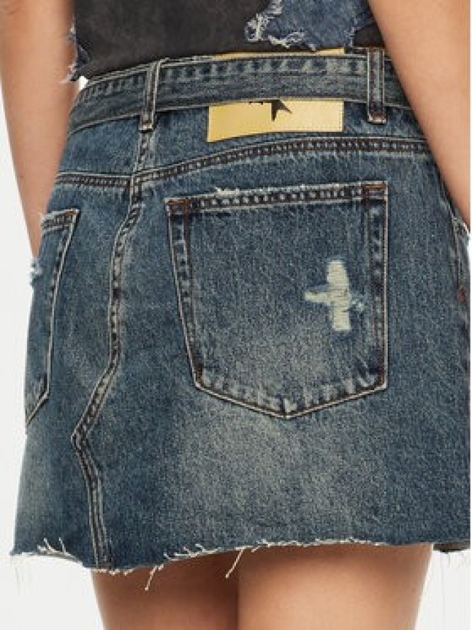 One Teaspoon Spódnica mini 26681 Granatowy Regular Fit