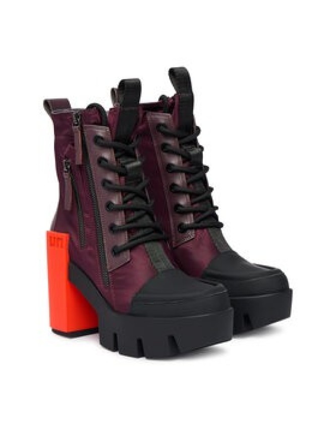 United Nude Botki Grip Cap Mid 11031993201 Bordowy