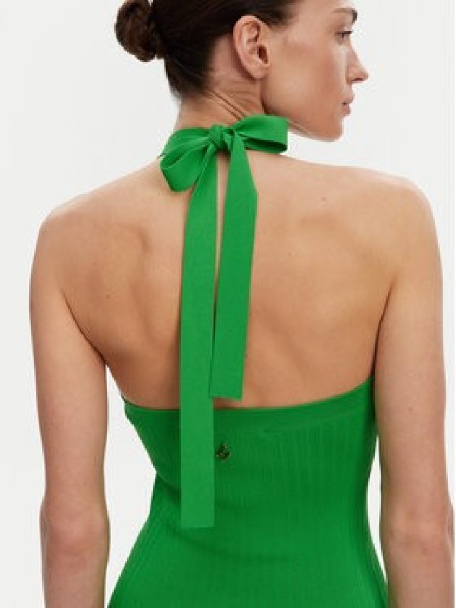 Silvian Heach Sukienka dzianinowa GPP25028VE Zielony Regular Fit