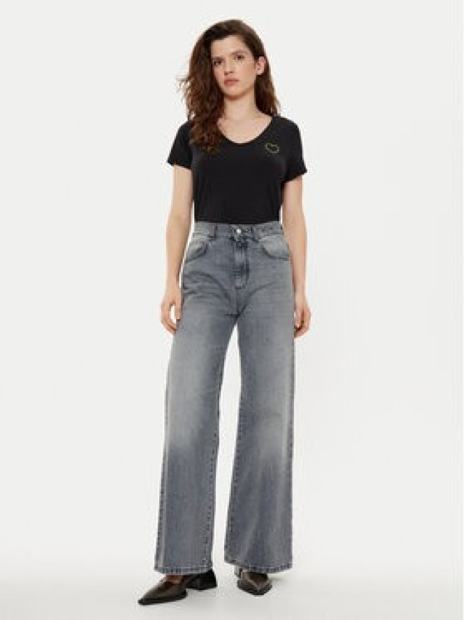 Pieces T-Shirt New Billy 17102921 Czarny Regular Fit