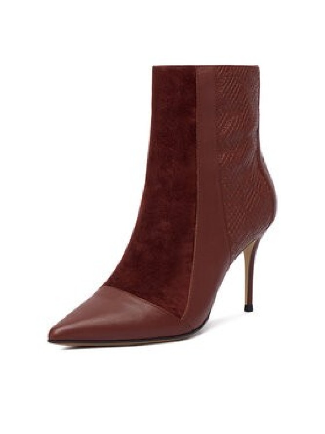 Eva Minge Botki EO-DELLA-GLC9036-5.5-888 Bordowy