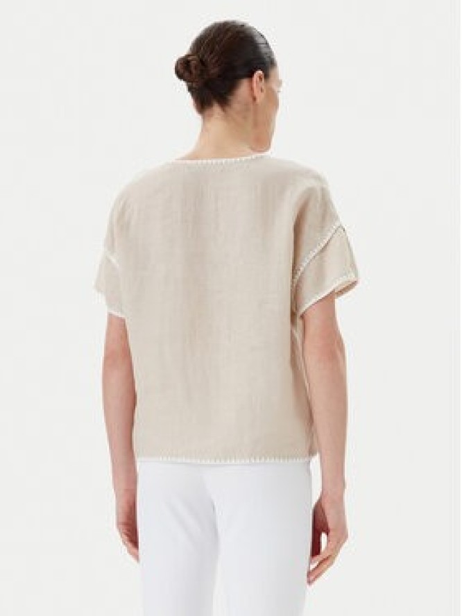 ICONA Bluzka RP5LE004 Beżowy Relaxed Fit